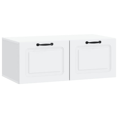 vidaXL Wall-Mounted TV Cabinet White 78.5 x 41 x 30 cm Engineered Wood
