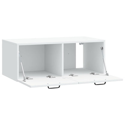 vidaXL Wall-Mounted TV Cabinet White 78.5 x 41 x 30 cm Engineered Wood