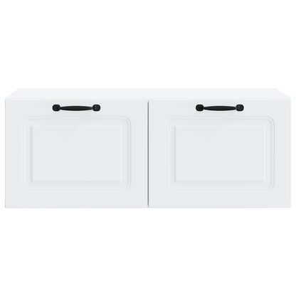 vidaXL Wall-Mounted TV Cabinet White 78.5 x 41 x 30 cm Engineered Wood