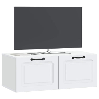 vidaXL Wall-Mounted TV Cabinet White 78.5 x 41 x 30 cm Engineered Wood