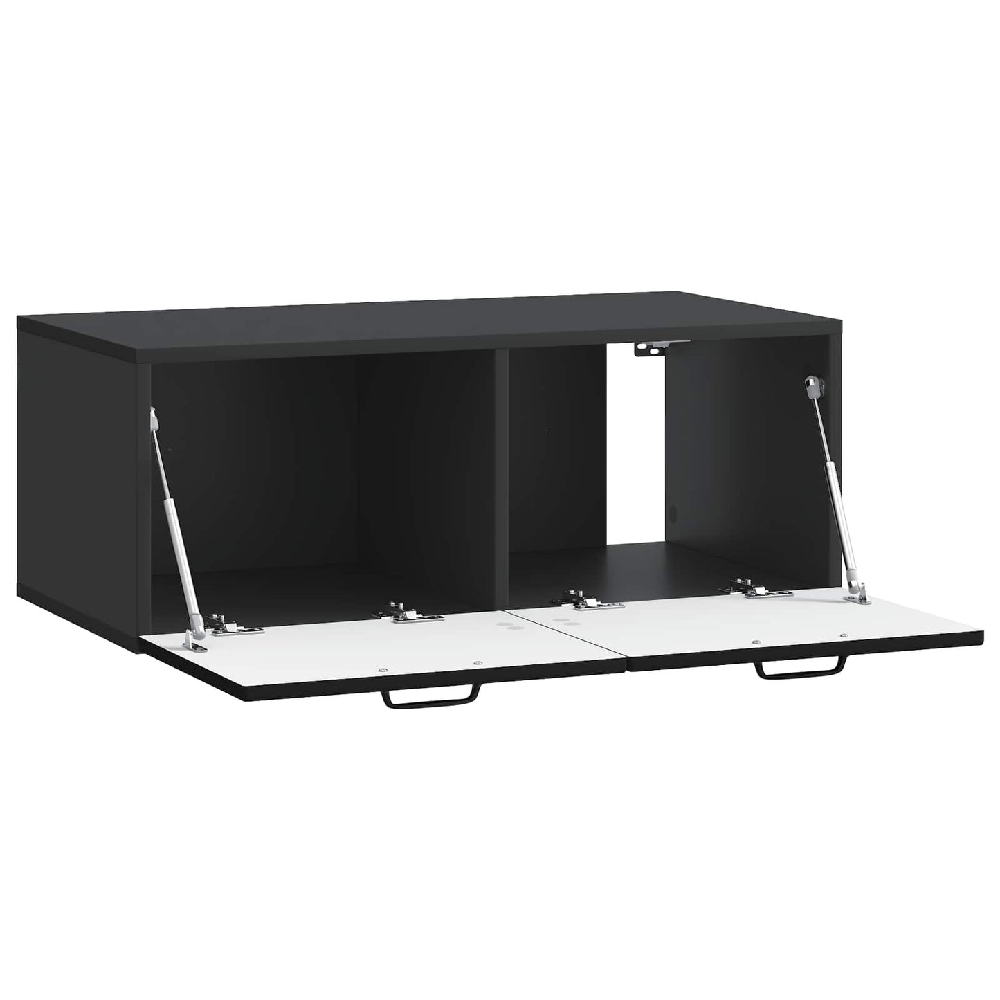 vidaXL Wall-Mounted TV Cabinet Black 78.5 x 41 x 30 cm Engineered Wood