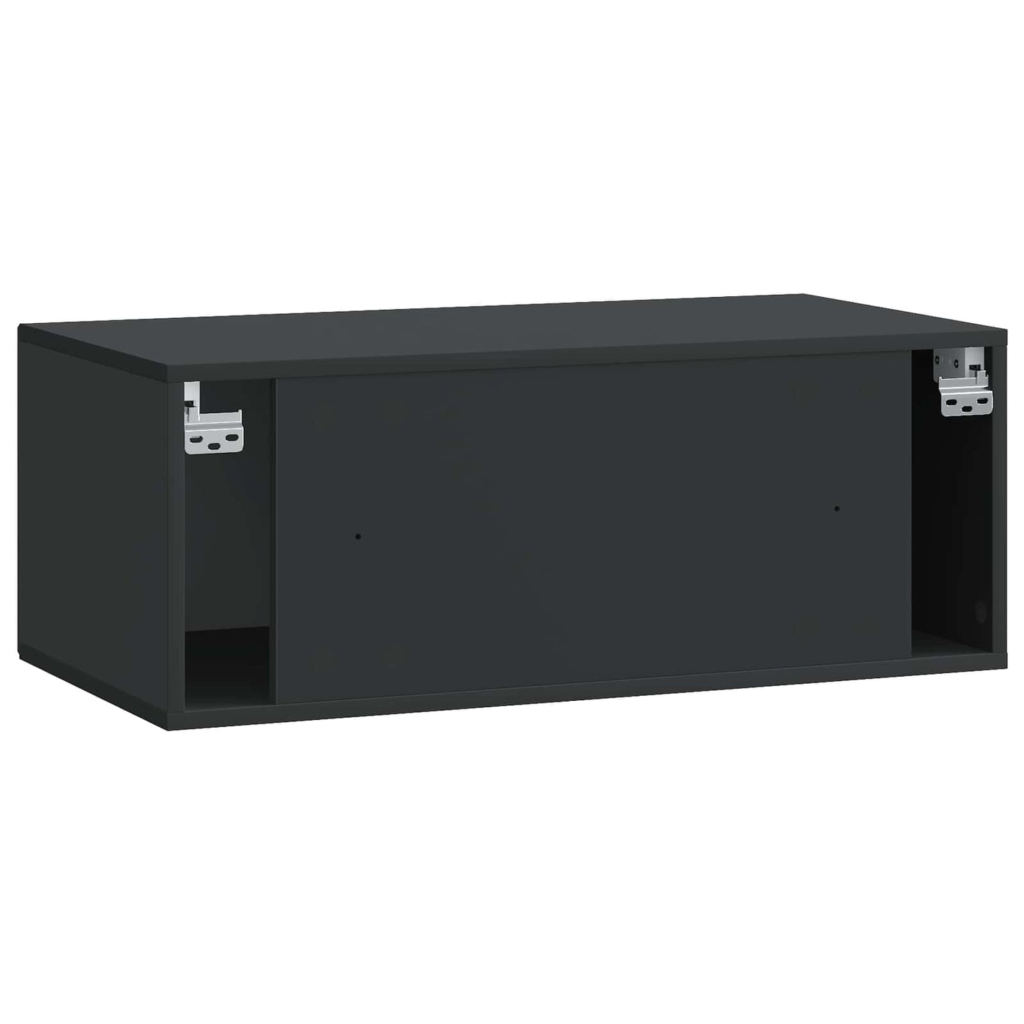 vidaXL Wall-Mounted TV Cabinet Black 78.5 x 41 x 30 cm Engineered Wood