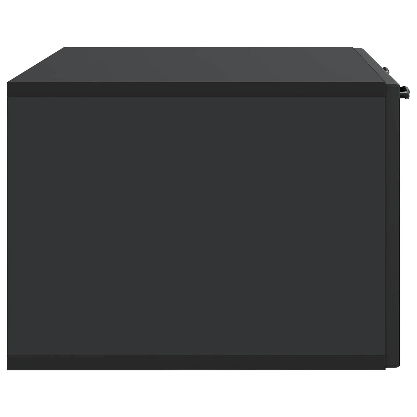 vidaXL Wall-Mounted TV Cabinet Black 78.5 x 41 x 30 cm Engineered Wood