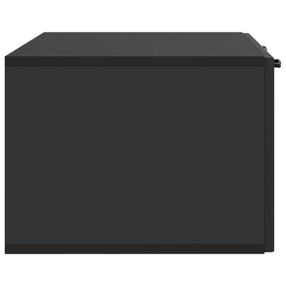 vidaXL Wall-Mounted TV Cabinet Black 78.5 x 41 x 30 cm Engineered Wood
