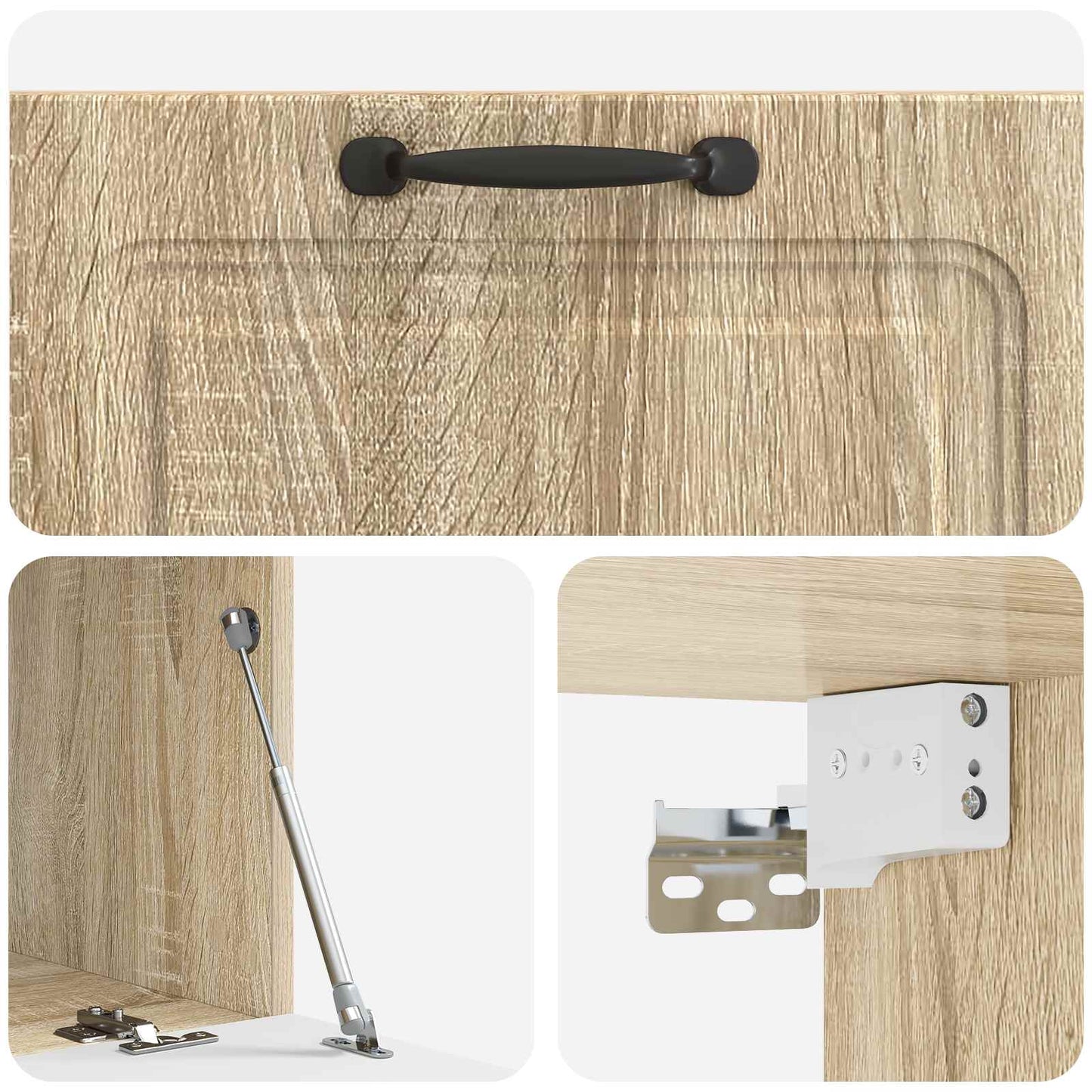vidaXL Wall-Mounted TV Cabinet Sonoma Oak 78.5 x 41 x 30 cm