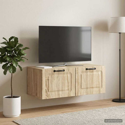 vidaXL Wall-Mounted TV Cabinet Sonoma Oak 78.5 x 41 x 30 cm