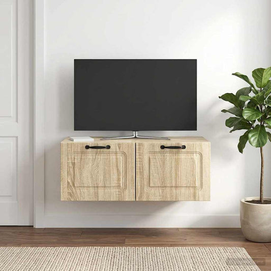 vidaXL Wall-Mounted TV Cabinet Sonoma Oak 78.5 x 41 x 30 cm