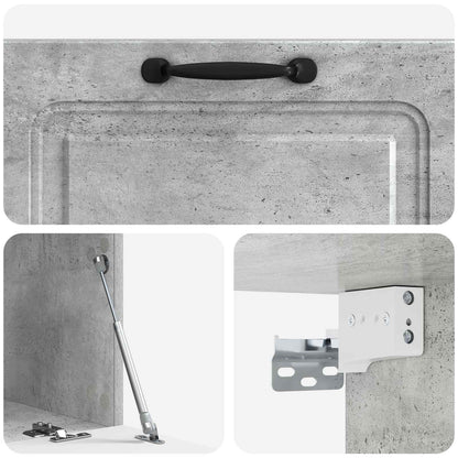 vidaXL Wall-Mounted TV Cabinet Concrete Grey 78.5 x 41 x 30 cm