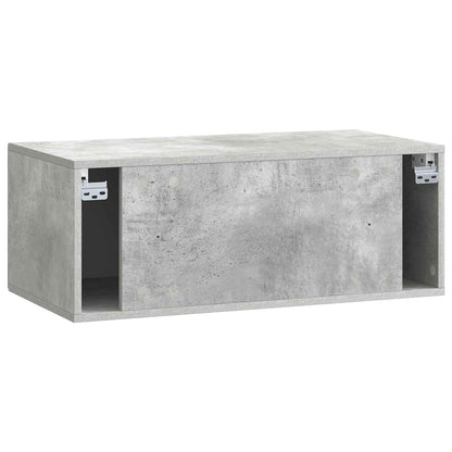vidaXL Wall-Mounted TV Cabinet Concrete Grey 78.5 x 41 x 30 cm