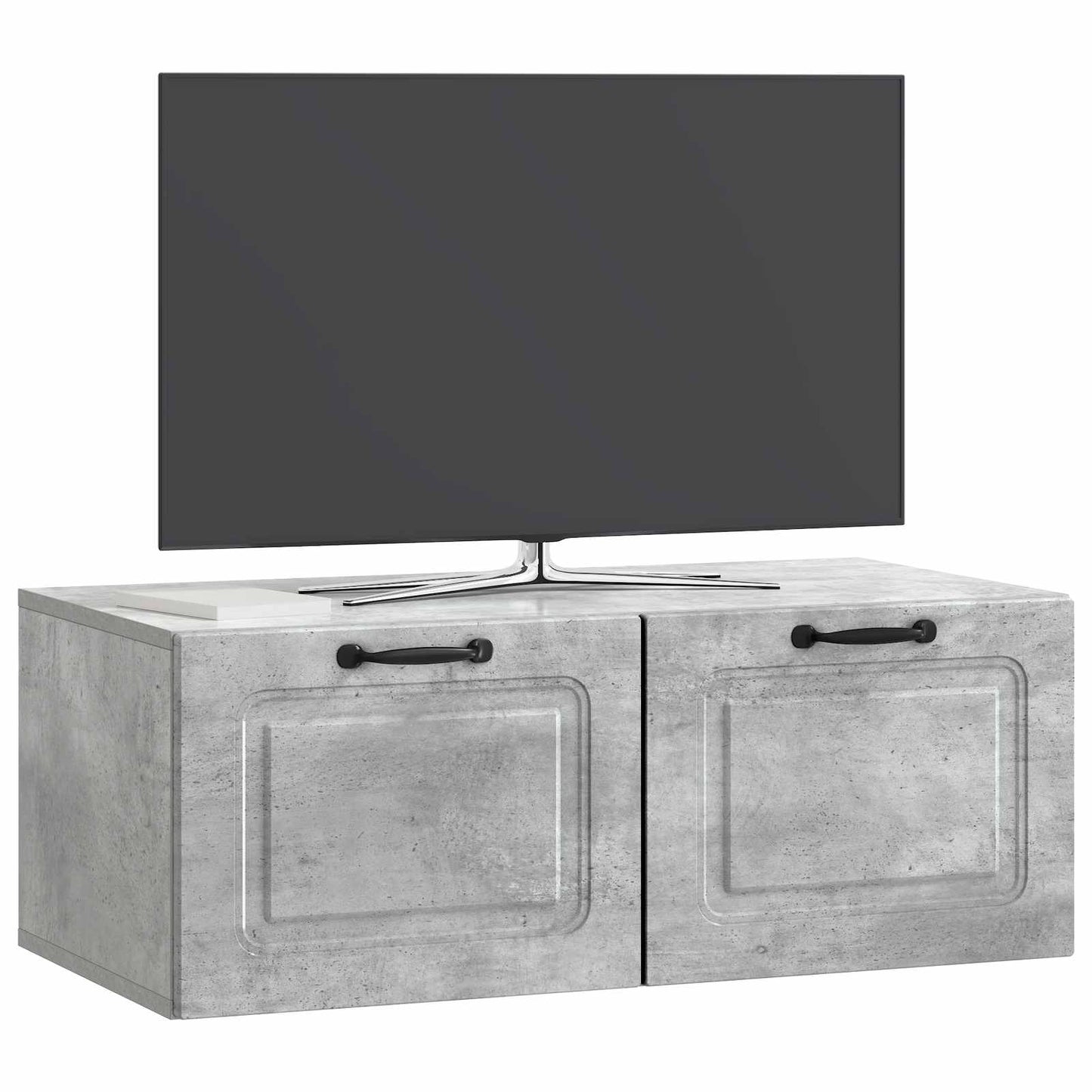 vidaXL Wall-Mounted TV Cabinet Concrete Grey 78.5 x 41 x 30 cm