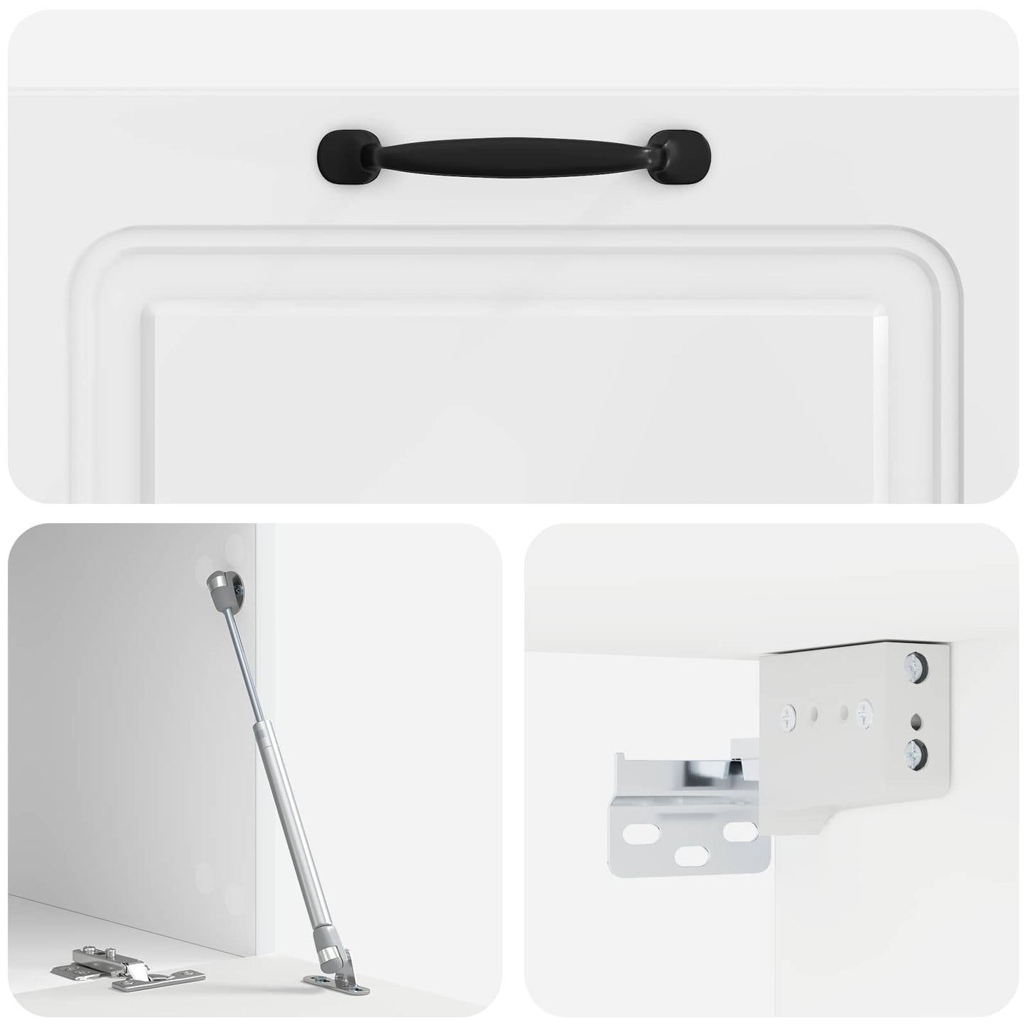 vidaXL Wall-Mounted TV Cabinet High Gloss White 78.5 x 41 x 30 cm