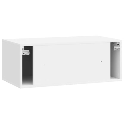 vidaXL Wall-Mounted TV Cabinet High Gloss White 78.5 x 41 x 30 cm