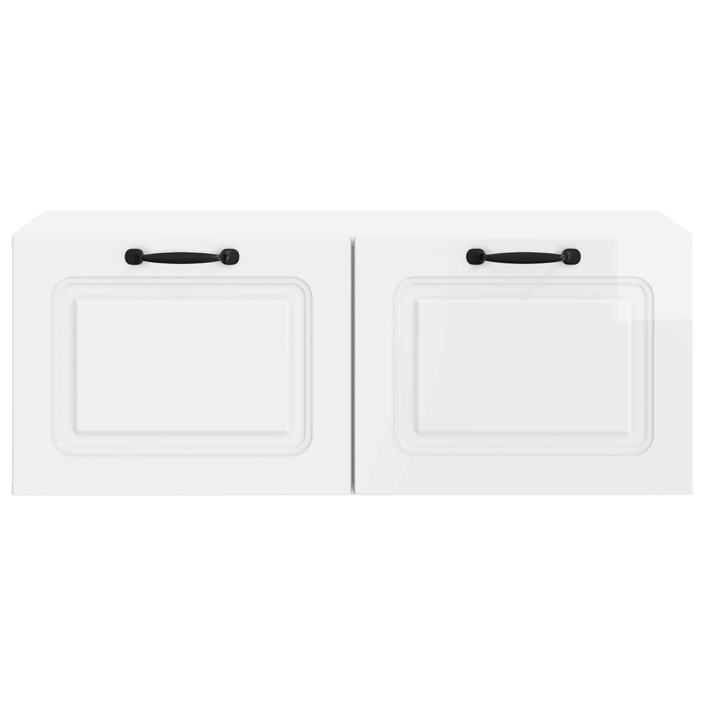 vidaXL Wall-Mounted TV Cabinet High Gloss White 78.5 x 41 x 30 cm
