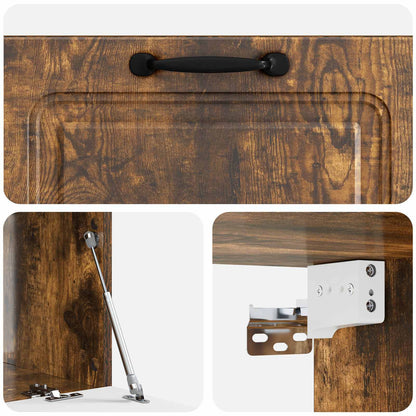 vidaXL Wall-Mounted TV Cabinet Smoked Oak 78.5 x 41 x 30 cm