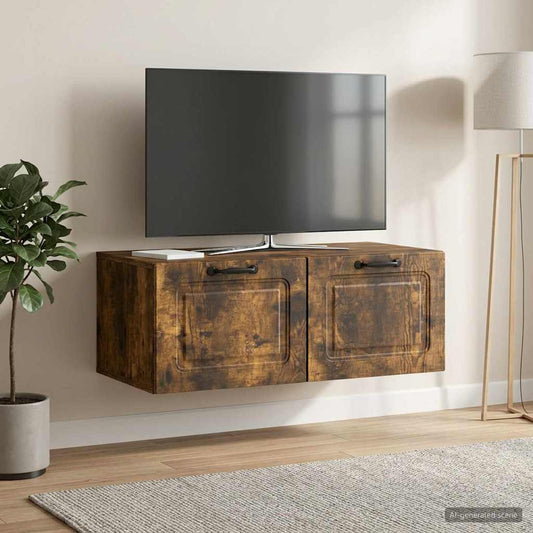 vidaXL Wall-Mounted TV Cabinet Smoked Oak 78.5 x 41 x 30 cm