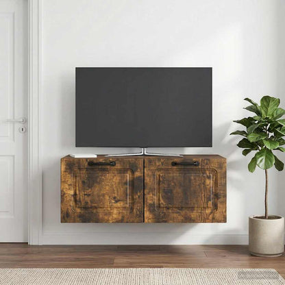 vidaXL Wall-Mounted TV Cabinet Smoked Oak 78.5 x 41 x 30 cm
