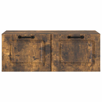 vidaXL Wall-Mounted TV Cabinet Smoked Oak 78.5 x 41 x 30 cm