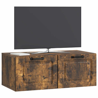 vidaXL Wall-Mounted TV Cabinet Smoked Oak 78.5 x 41 x 30 cm