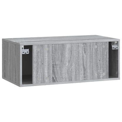 vidaXL Wall-Mounted TV Cabinet Grey Sonoma 78.5 x 41 x 30 cm