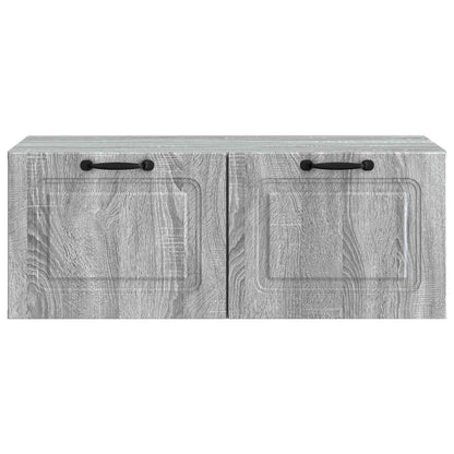 vidaXL Wall-Mounted TV Cabinet Grey Sonoma 78.5 x 41 x 30 cm