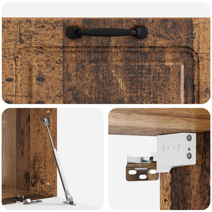 vidaXL Wall-Mounted TV Cabinet Wall-mounted Old Wood 78.5 x 41 x 30 cm