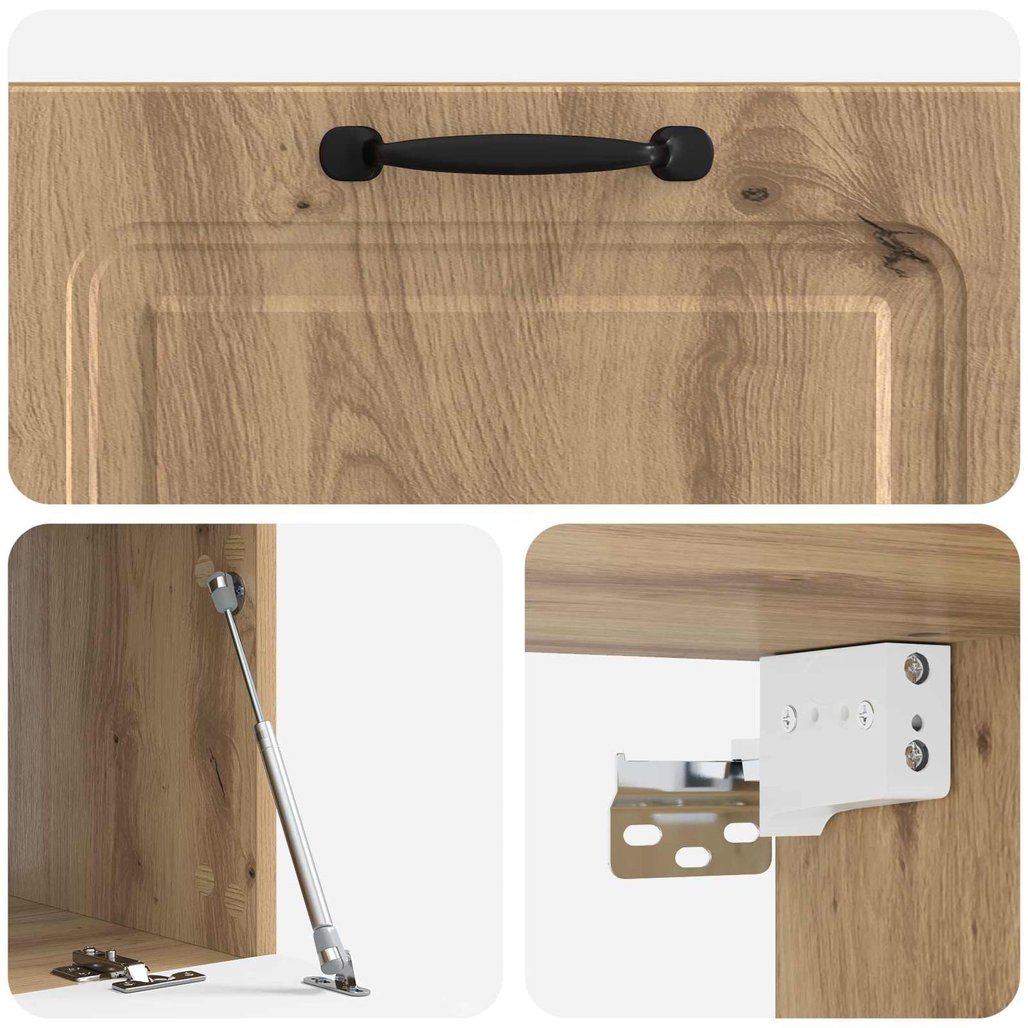 vidaXL Wall-Mounted TV Cabinet 78.5 x 41 x 30 cm Artisan Oak