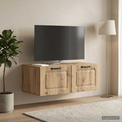 vidaXL Wall-Mounted TV Cabinet 78.5 x 41 x 30 cm Artisan Oak