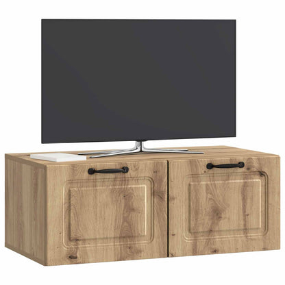vidaXL Wall-Mounted TV Cabinet 78.5 x 41 x 30 cm Artisan Oak