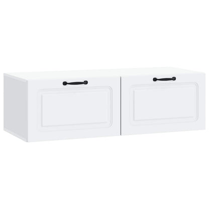 vidaXL Wall-Mounted TV Cabinet White 98 x 41 x 30 cm Engineered Wood