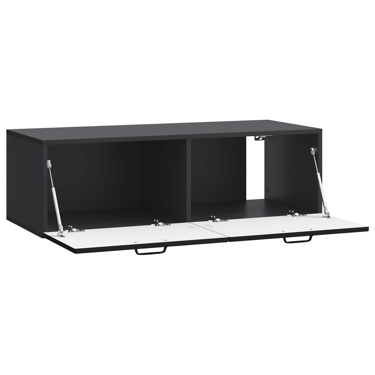 vidaXL Wall-Mounted TV Cabinet Black 98 x 41 x 30 cm Engineered Wood