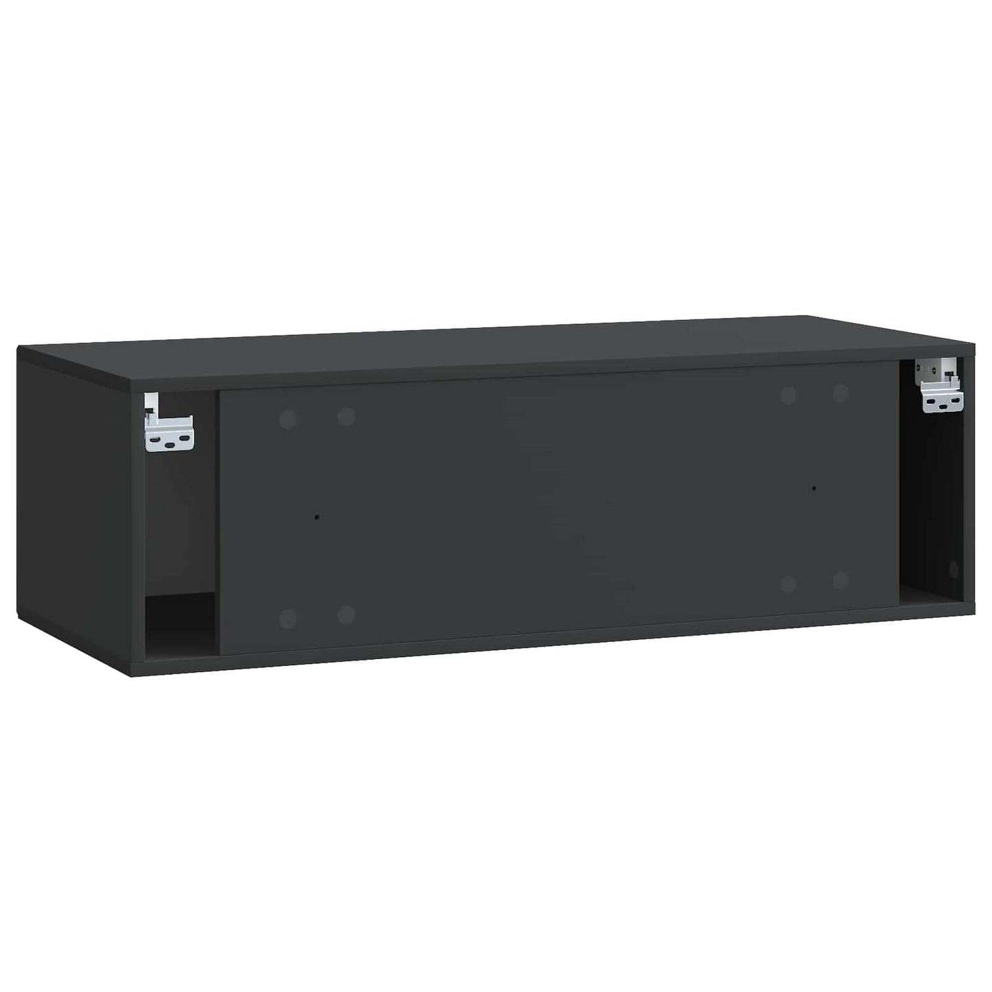 vidaXL Wall-Mounted TV Cabinet Black 98 x 41 x 30 cm Engineered Wood