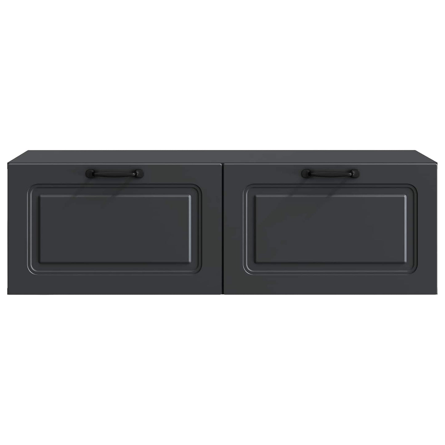 vidaXL Wall-Mounted TV Cabinet Black 98 x 41 x 30 cm Engineered Wood