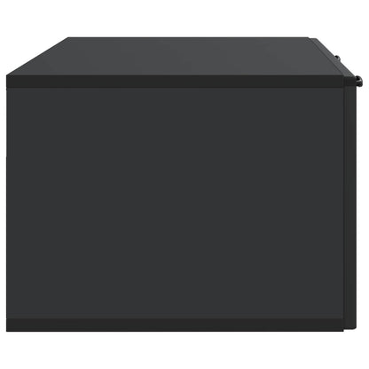 vidaXL Wall-Mounted TV Cabinet Black 98 x 41 x 30 cm Engineered Wood