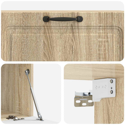 vidaXL Wall-Mounted TV Cabinet Wall-mounted Sonoma Oak 98 x 41 x 30 cm