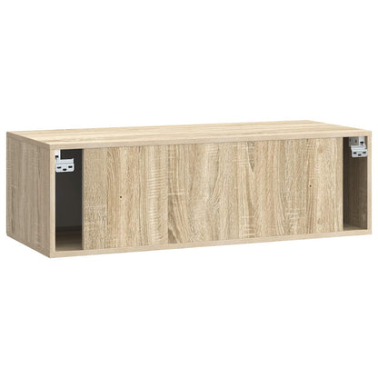 vidaXL Wall-Mounted TV Cabinet Wall-mounted Sonoma Oak 98 x 41 x 30 cm