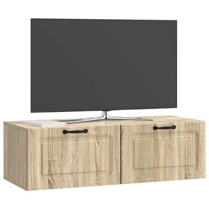 vidaXL Wall-Mounted TV Cabinet Wall-mounted Sonoma Oak 98 x 41 x 30 cm