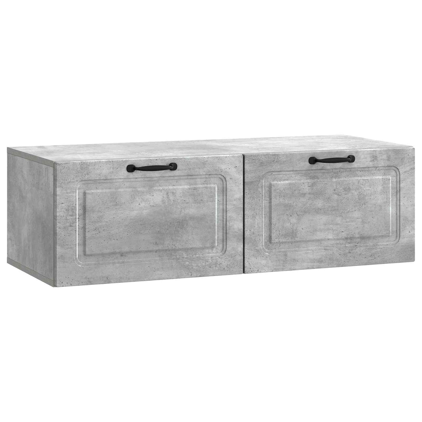 vidaXL Wall-Mounted TV Cabinet Concrete Grey 98 x 41 x 30 cm