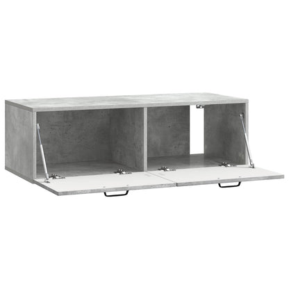 vidaXL Wall-Mounted TV Cabinet Concrete Grey 98 x 41 x 30 cm