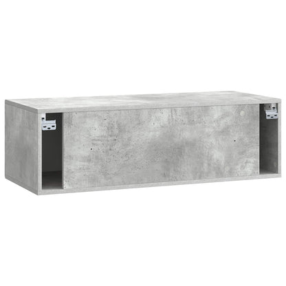 vidaXL Wall-Mounted TV Cabinet Concrete Grey 98 x 41 x 30 cm