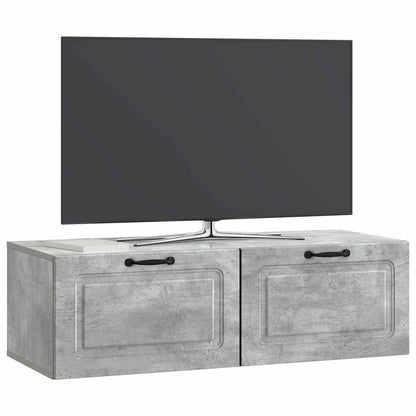 vidaXL Wall-Mounted TV Cabinet Concrete Grey 98 x 41 x 30 cm