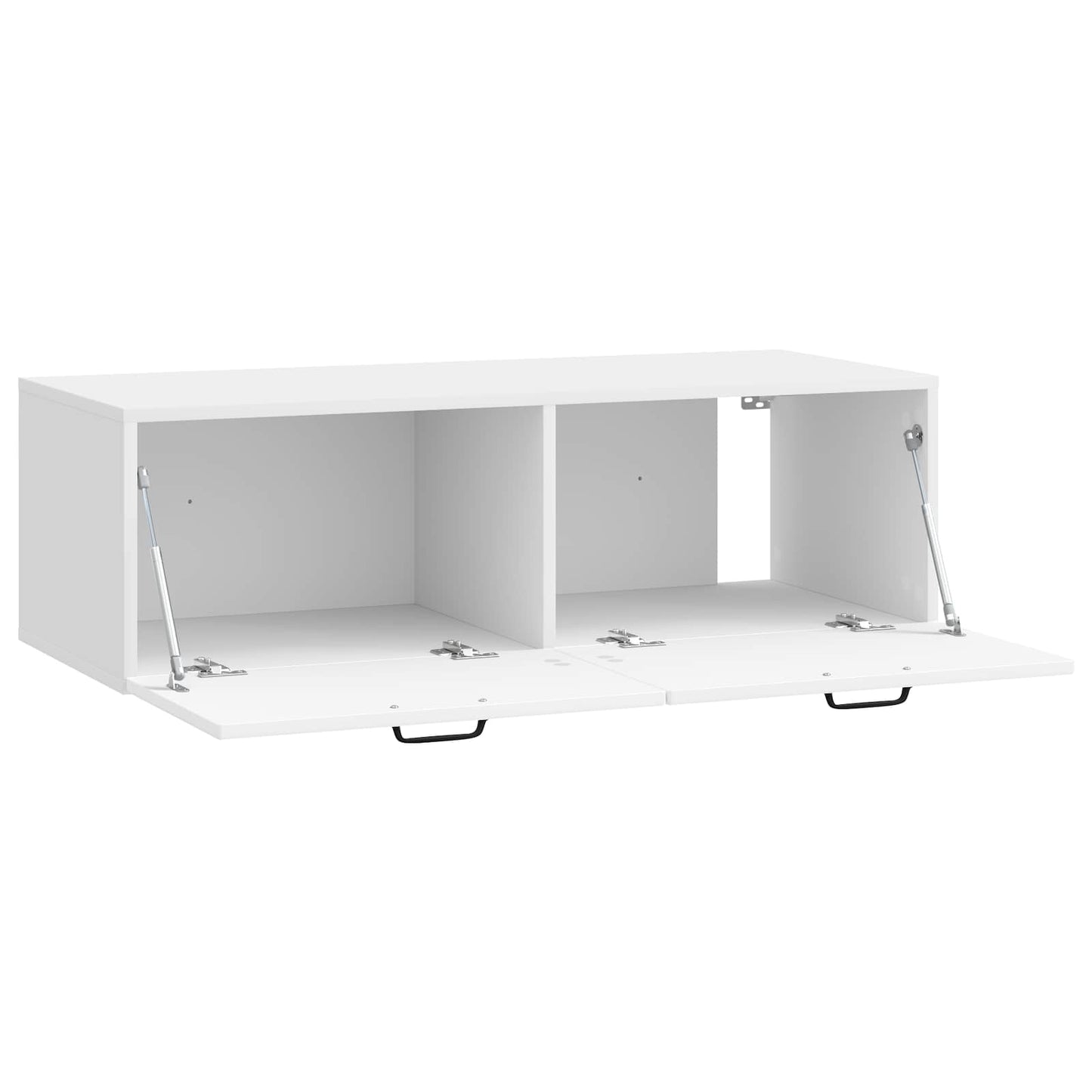 vidaXL Wall-Mounted TV Cabinet High Gloss White 98 x 41 x 30 cm