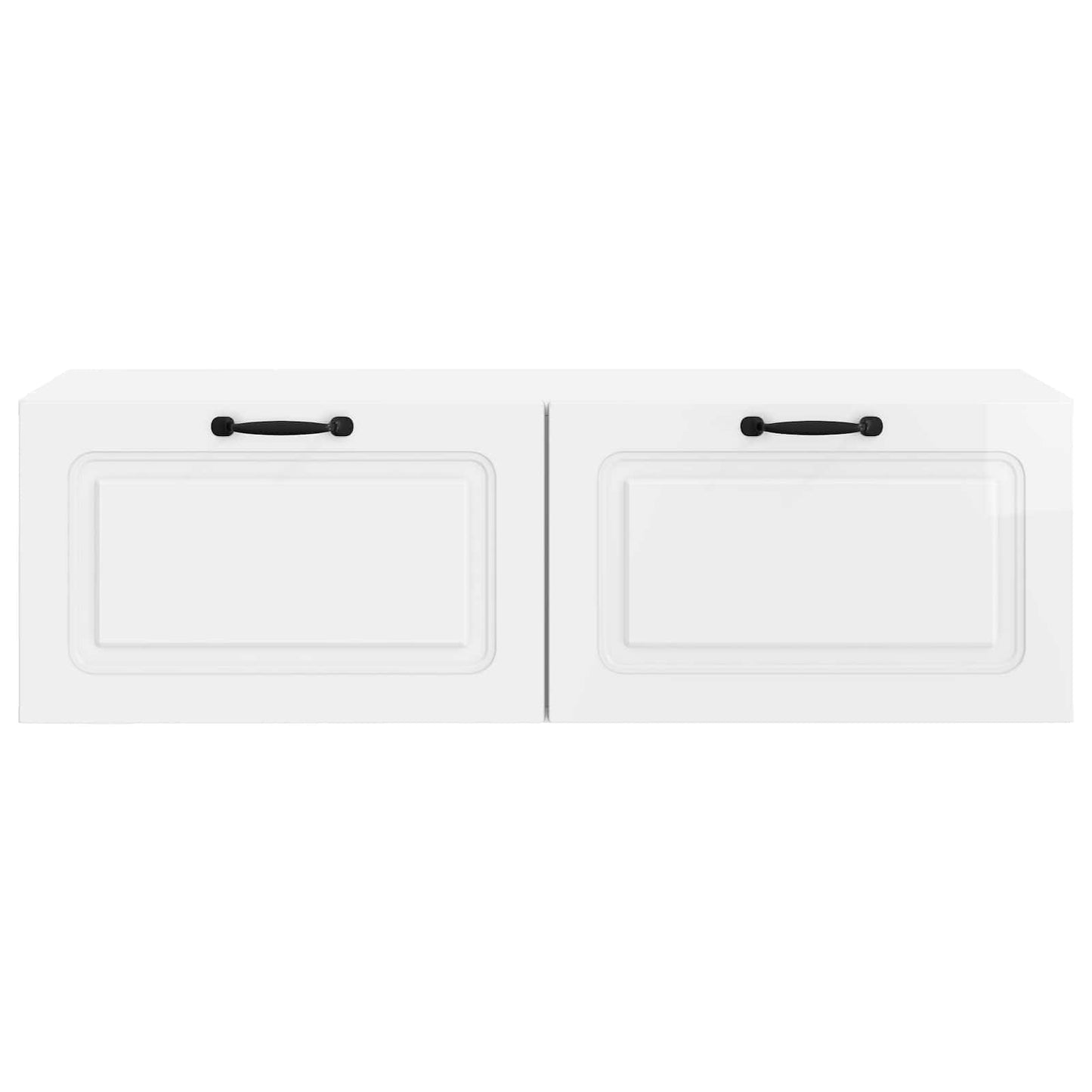 vidaXL Wall-Mounted TV Cabinet High Gloss White 98 x 41 x 30 cm