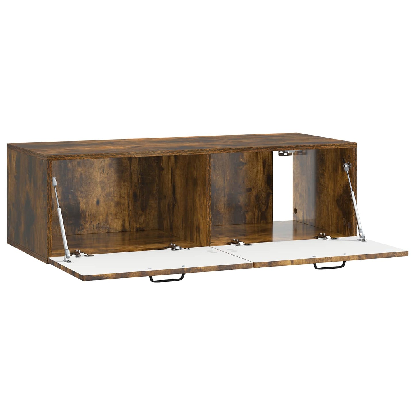vidaXL Wall-Mounted TV Cabinet Wall-mounted Smoked Oak 98 x 41 x 30 cm