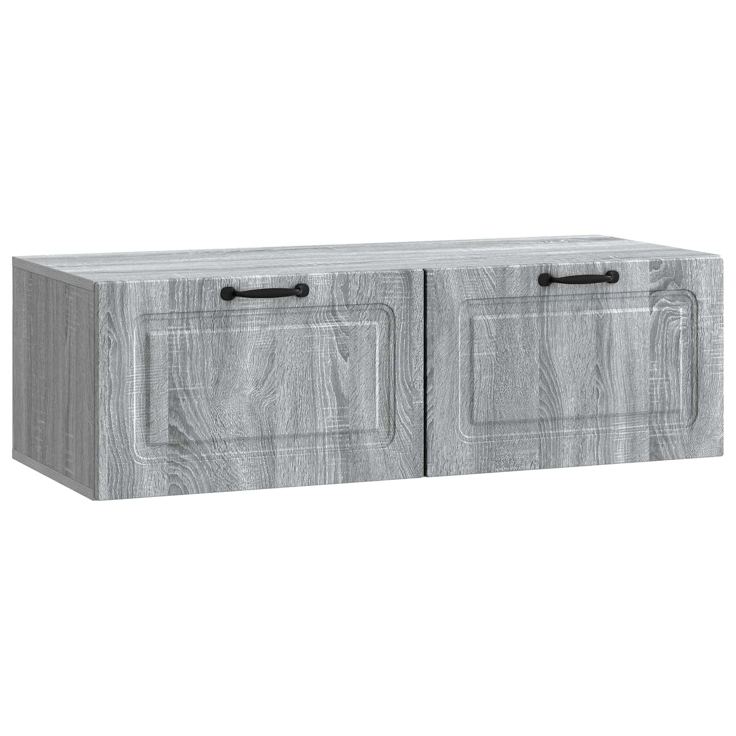 vidaXL Wall-Mounted TV Cabinet Grey Sonoma 98 x 41 x 30 cm