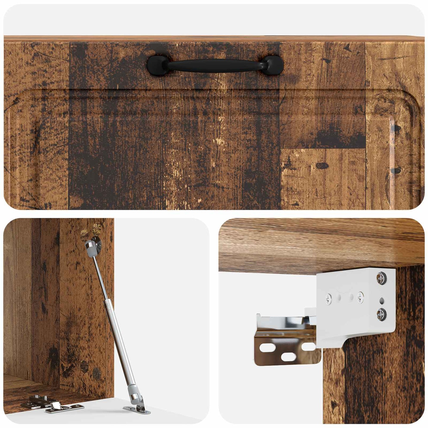 vidaXL Wall-Mounted TV Cabinet Wall-mounted Old Wood 98 x 41 x 30 cm