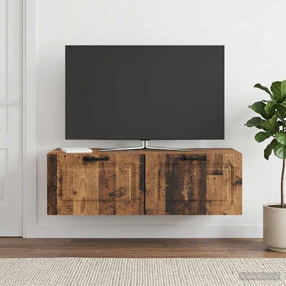 vidaXL Wall-Mounted TV Cabinet Wall-mounted Old Wood 98 x 41 x 30 cm
