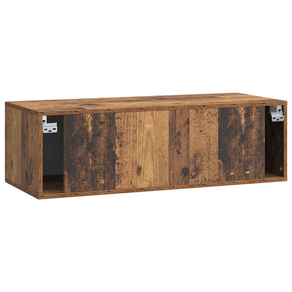 vidaXL Wall-Mounted TV Cabinet Wall-mounted Old Wood 98 x 41 x 30 cm