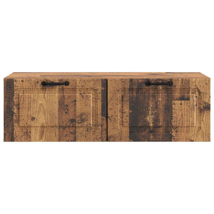 vidaXL Wall-Mounted TV Cabinet Wall-mounted Old Wood 98 x 41 x 30 cm