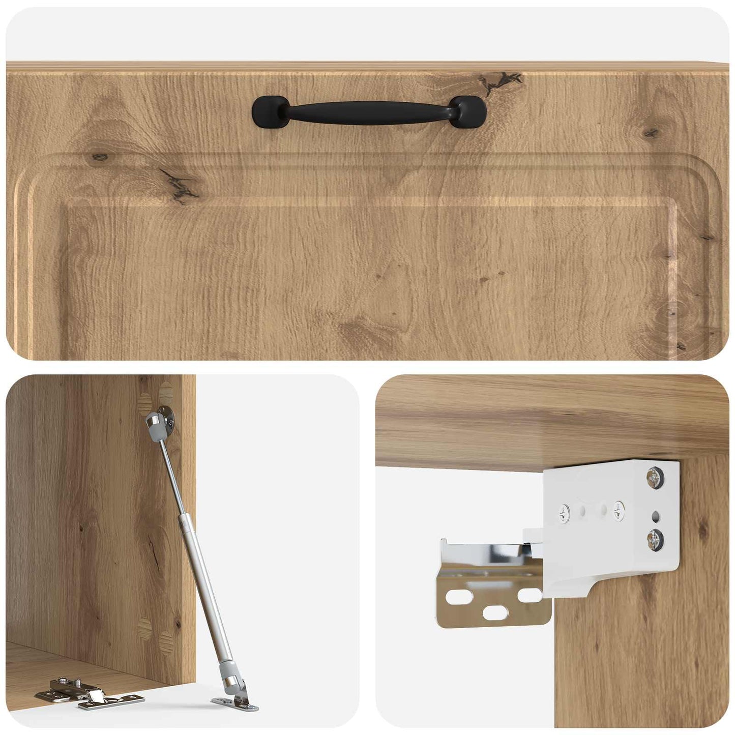 vidaXL Wall-Mounted TV Cabinet 98 x 41 x 30 cm Artisan Oak