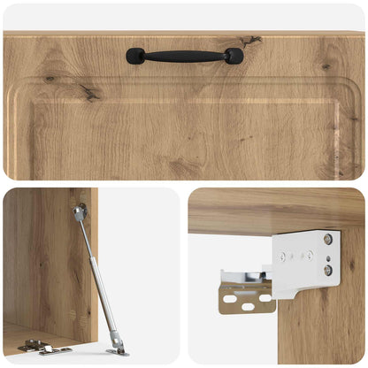 vidaXL Wall-Mounted TV Cabinet 98 x 41 x 30 cm Artisan Oak